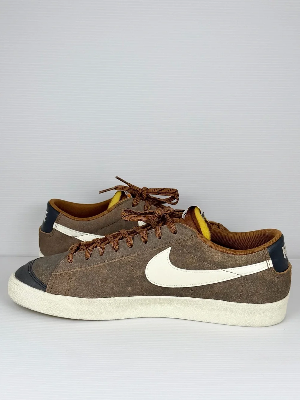 Nike Blazer Low ‘77 Premium Certified Fresh Pecan Brown Suede Sneakers Men’s 14
